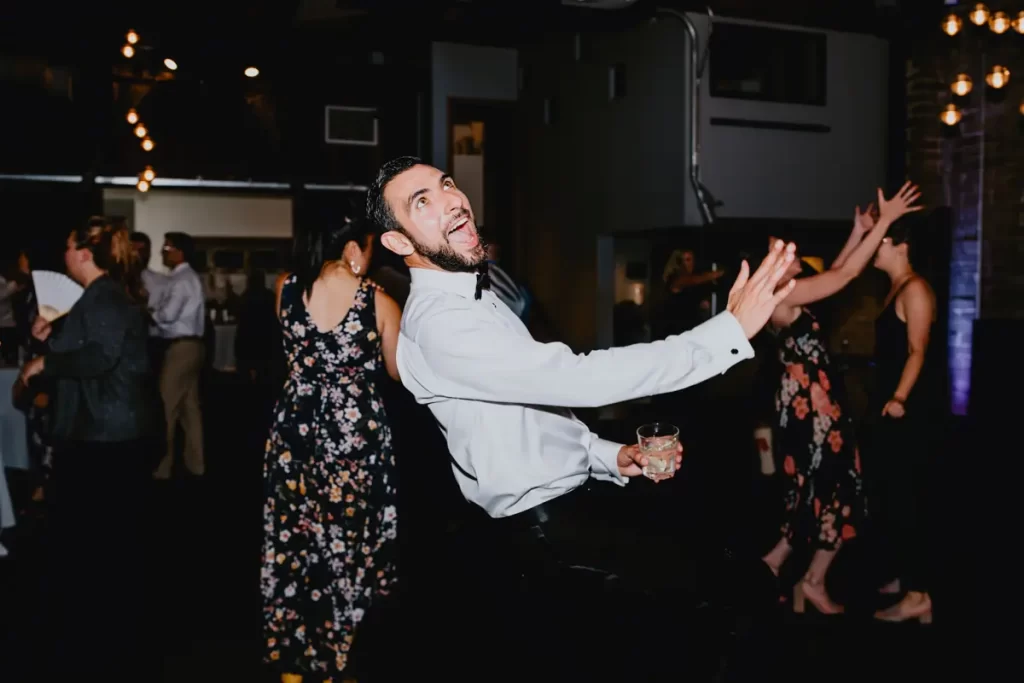 A wedding event made better with the unique style provided by the DJ.