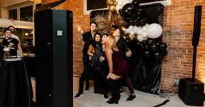 Image of a photo booth to hire for weddings from Orion Entertainment.